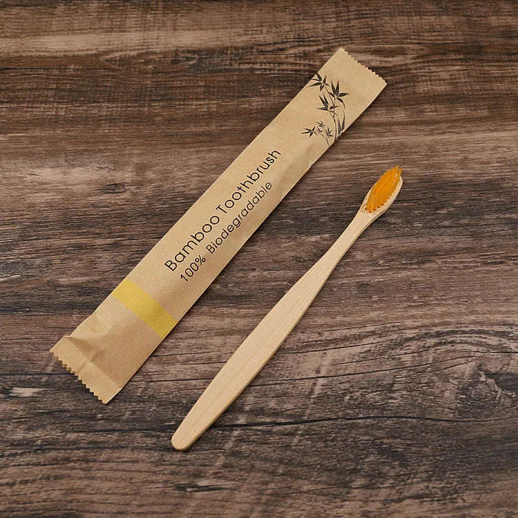 10PCS Bamboo Toothbrush Set