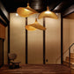 Bamboo Rattan Pendant Light – Handwoven Hanging Ceiling Lamp