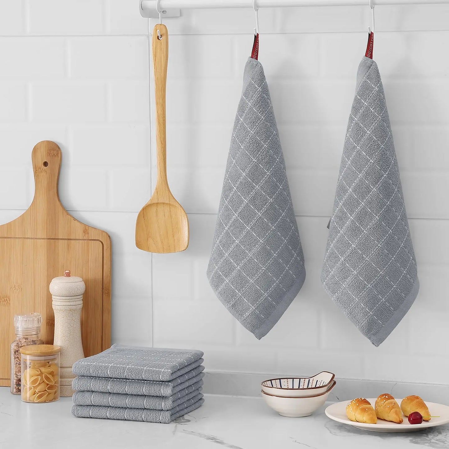 Olanly 100% Cotton Kitchen Towels