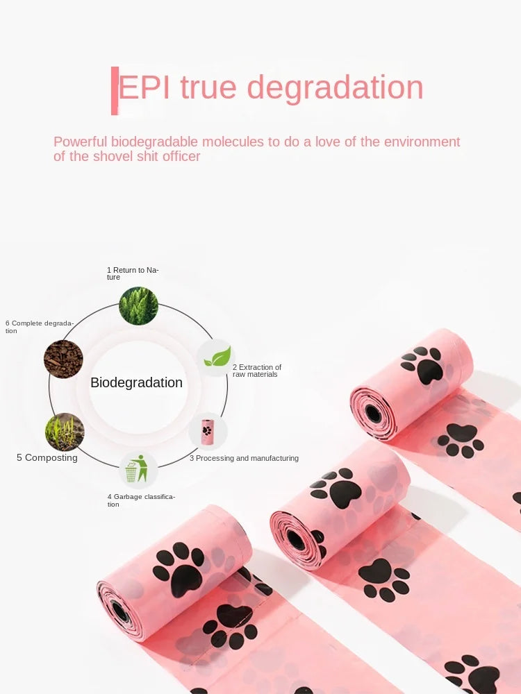 EPI Biodegradable Dog Poop Bags – Eco-Friendly Waste Bags with Dispenser