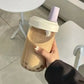 500/850ml Plastic Straw Cup with Lid for Juice, Milk & Tea