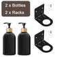 1/2PCS 500ml Refillable Soap Dispenser with Bamboo Pump