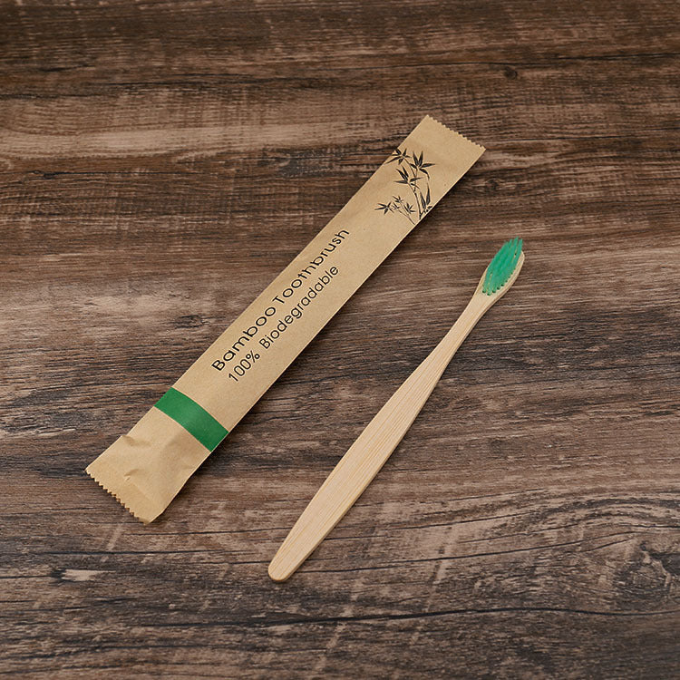 10PCS Bamboo Toothbrush Set