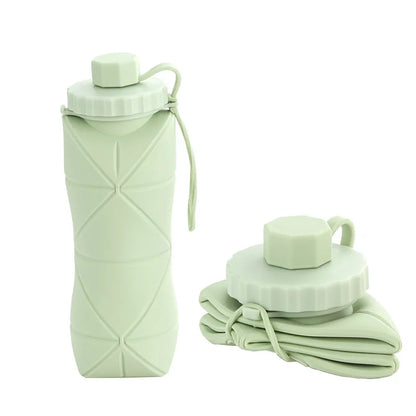 600ml Foldable Silicone Water Bottle