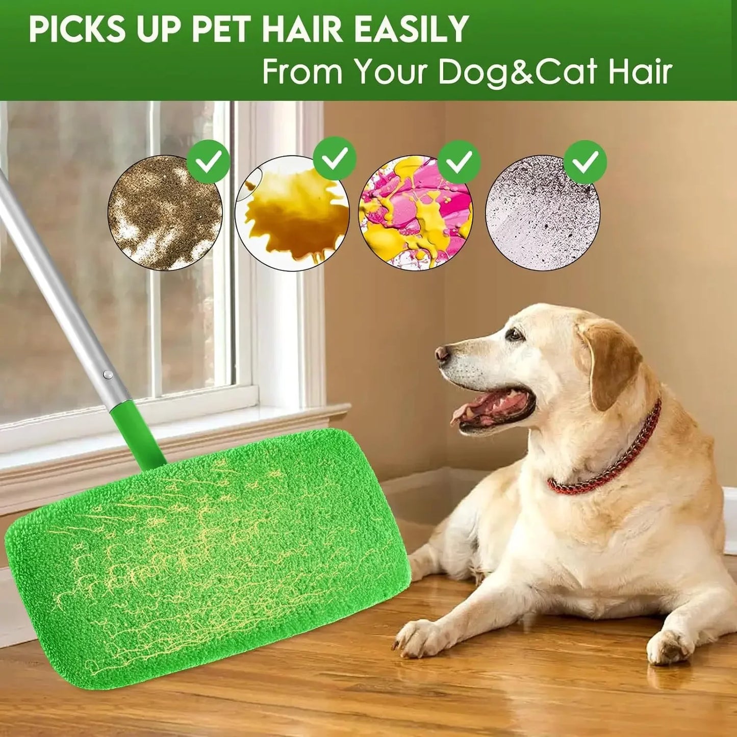 Reusable Microfiber Mop Pads