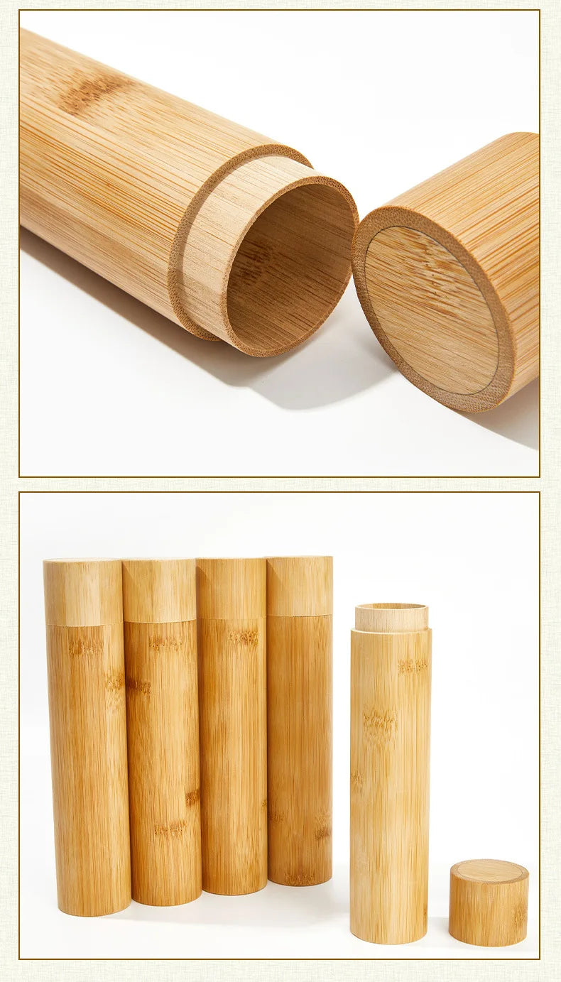 Eco-Friendly Bamboo Toothbrush Travel Case