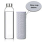 550ml Shatterproof Travel Glass Water Bottle