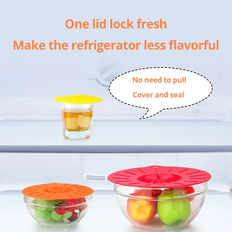 5pcs Eco-Friendly Reusable Food Storage Covers