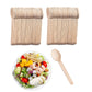 100pcs Disposable Wooden Spoons, Knives & Forks