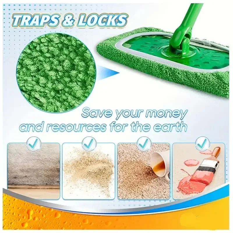 Reusable Microfiber Mop Pads