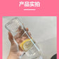 Large Capacity Glass Water Bottle with Time Marker