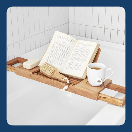 Bamboo Tub Tray Caddy