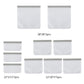 10pcs Reusable Silicone Food Storage Bags with Zip Seal