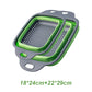 2PCS Silicone Folding Colander Basket for Kitchen Use