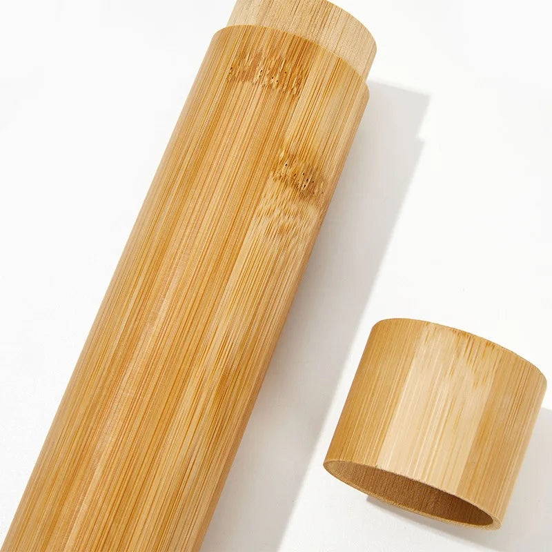 Eco-Friendly Bamboo Toothbrush Travel Case