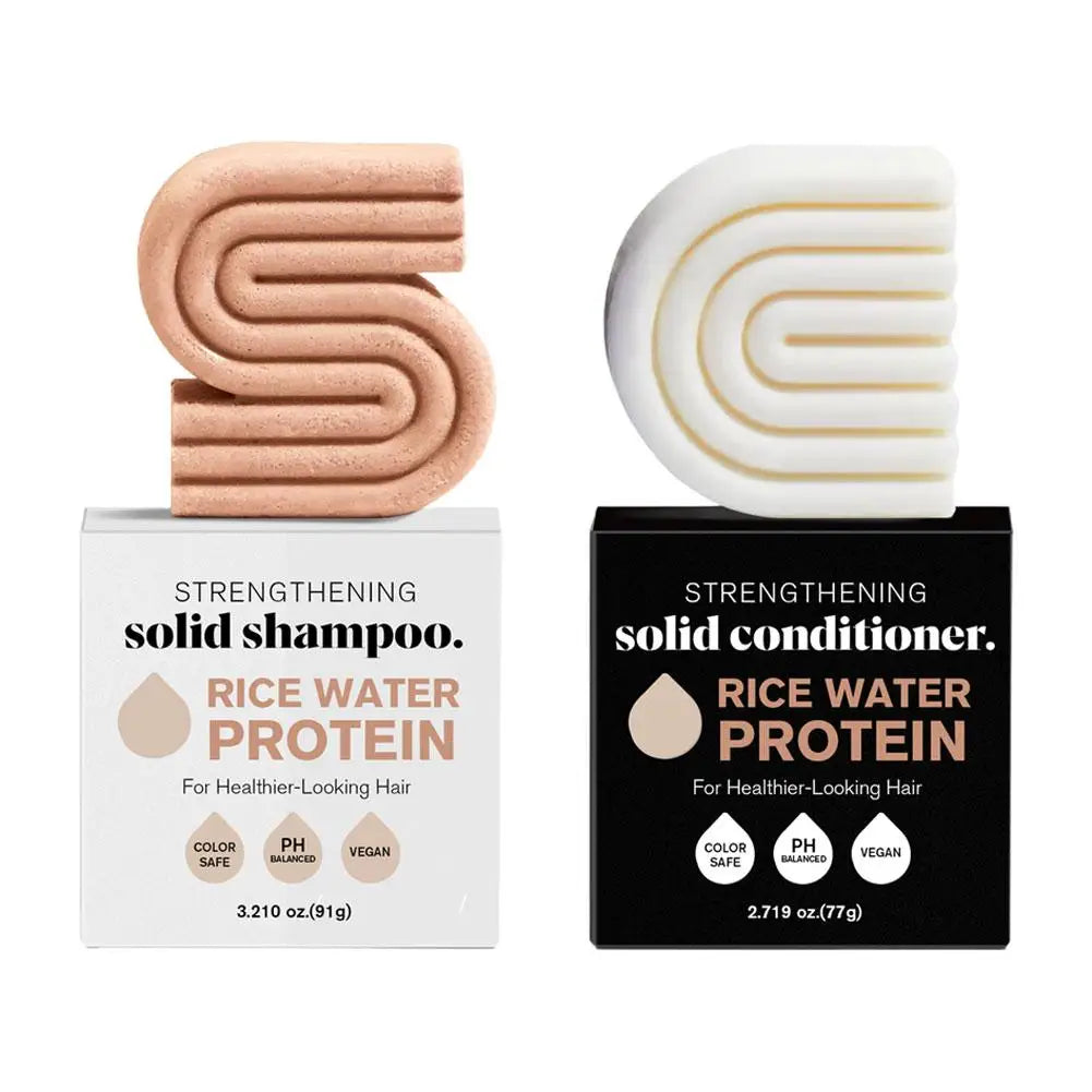 Rice Shampoo Bar – Natural Hair Soap for Scalp Massage & Repair