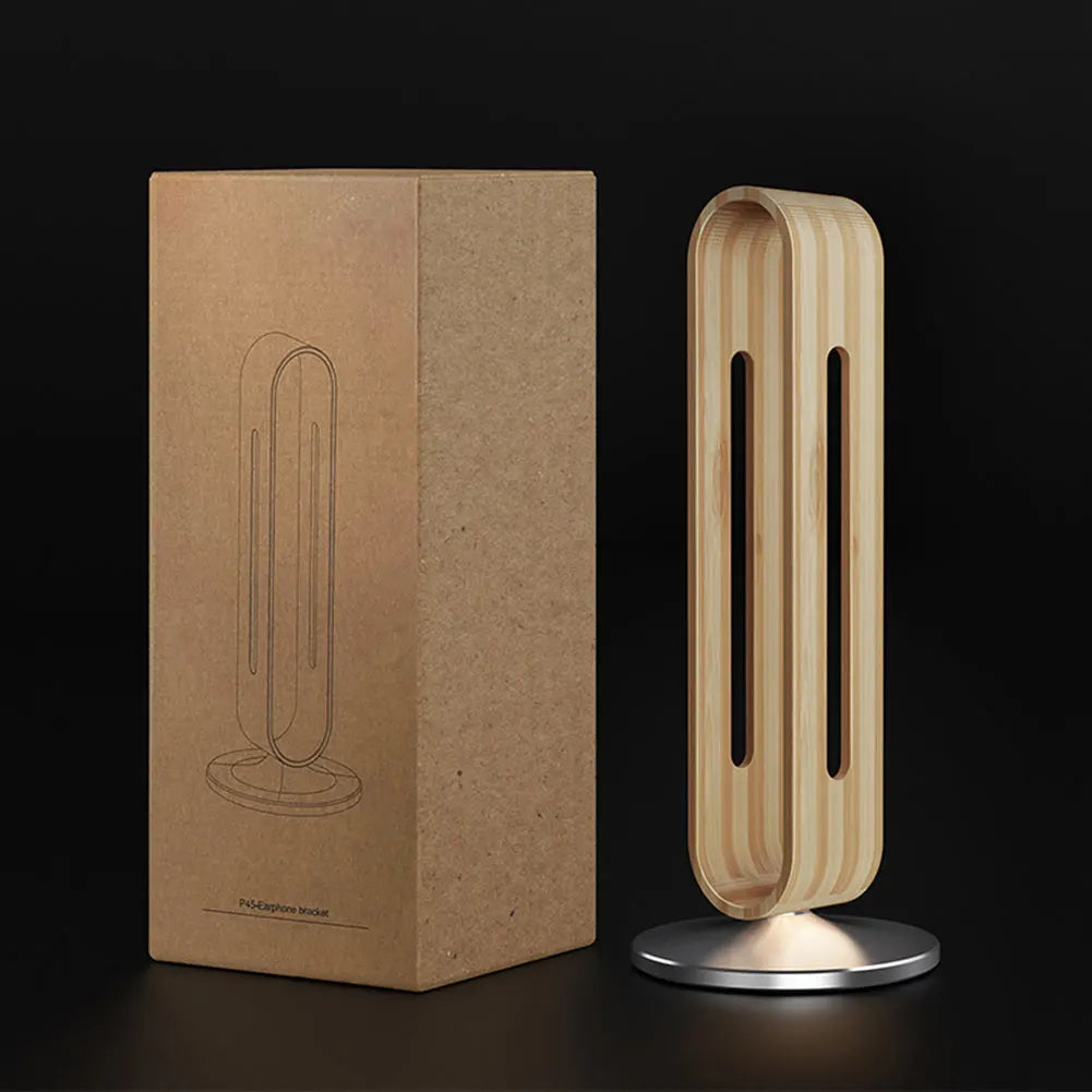 Bamboo Aluminum Headphone Stand