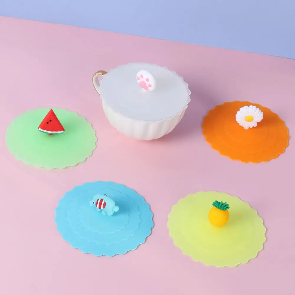 10cm Cute Cartoon Silicone Suction Cup Cover