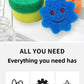 Reusable Smiley Face Dish Sponge