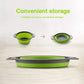 2PCS Silicone Folding Colander Basket for Kitchen Use