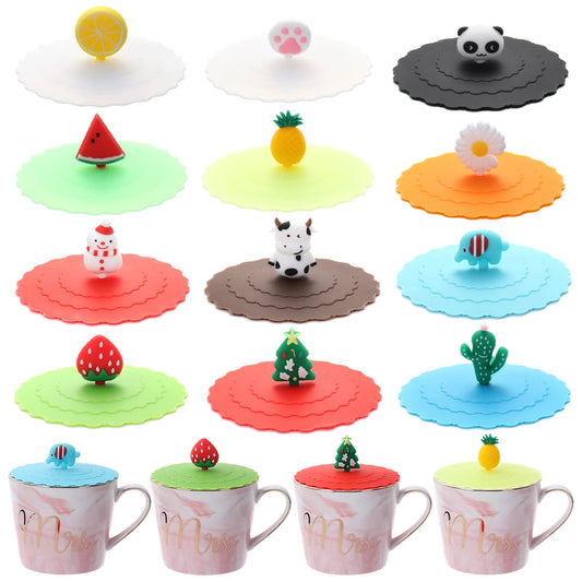 10cm Cute Cartoon Silicone Suction Cup Cover