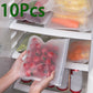 10pcs Reusable Silicone Food Storage Bags with Zip Seal