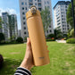TYESO 600ml/750ml Stainless Steel Thermos Water Bottle with Straw