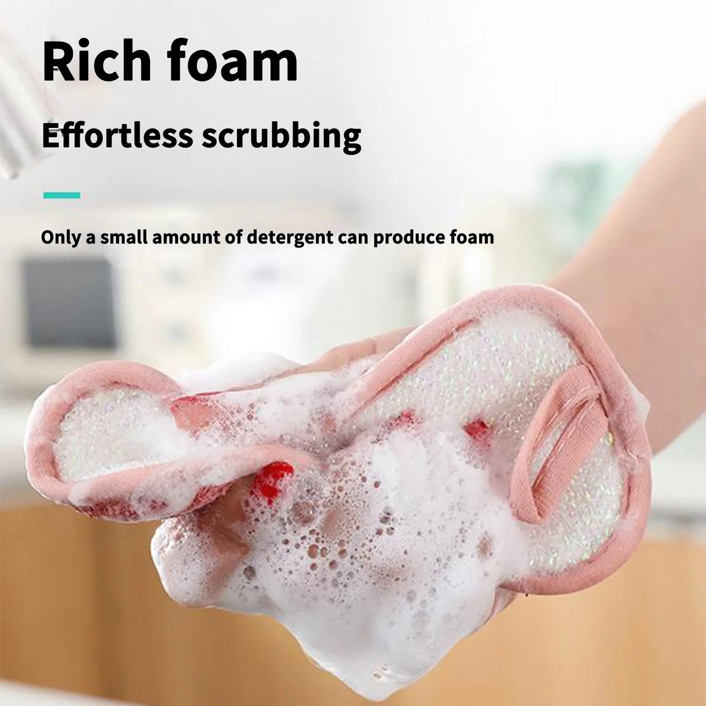 Reusable Double-Sided Microfiber Sponge