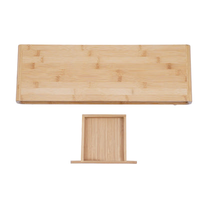 Bamboo Monitor Stand Riser with Drawer