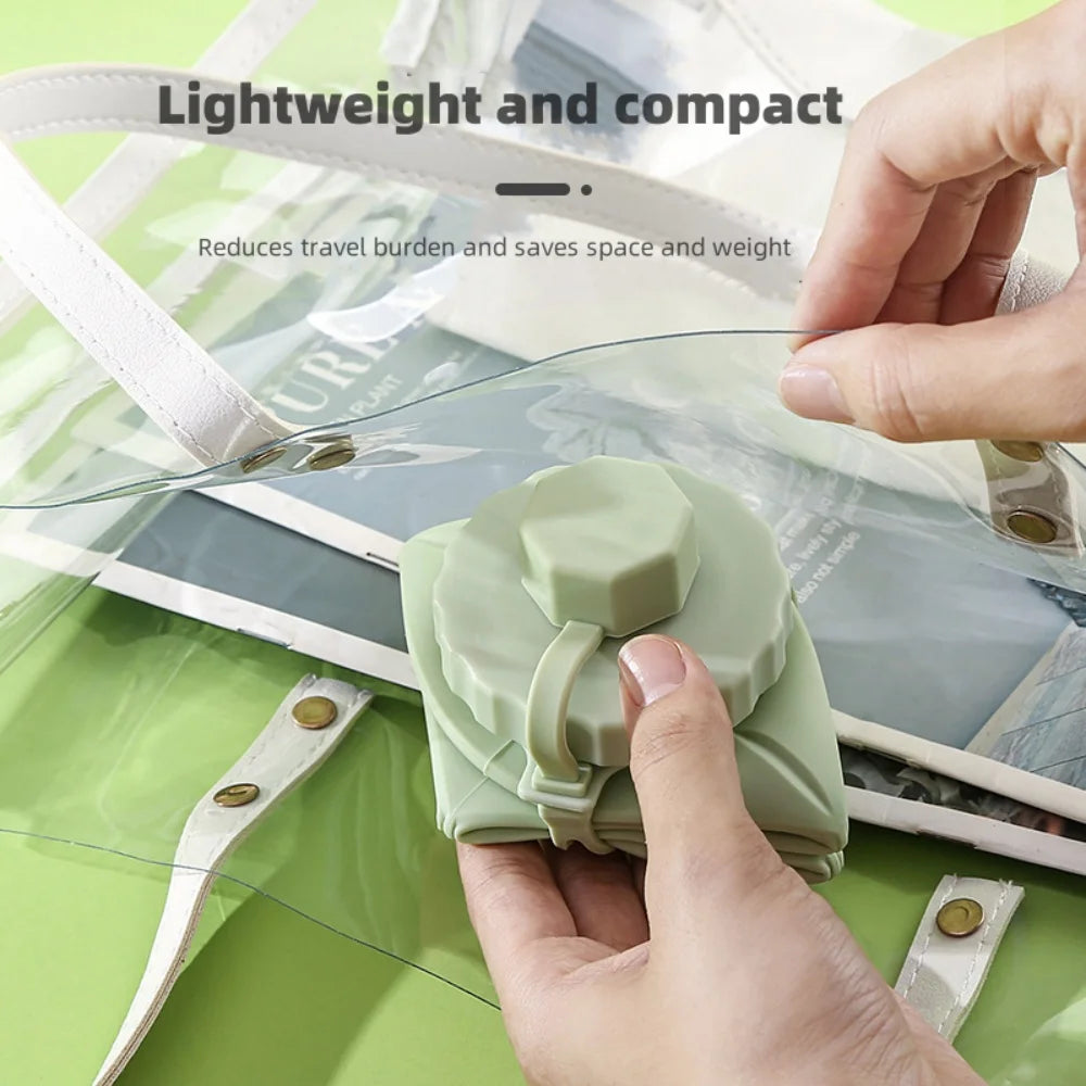 600ml Foldable Silicone Water Bottle