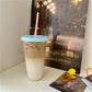 Kawaii Reusable Tumbler with Straw Lid