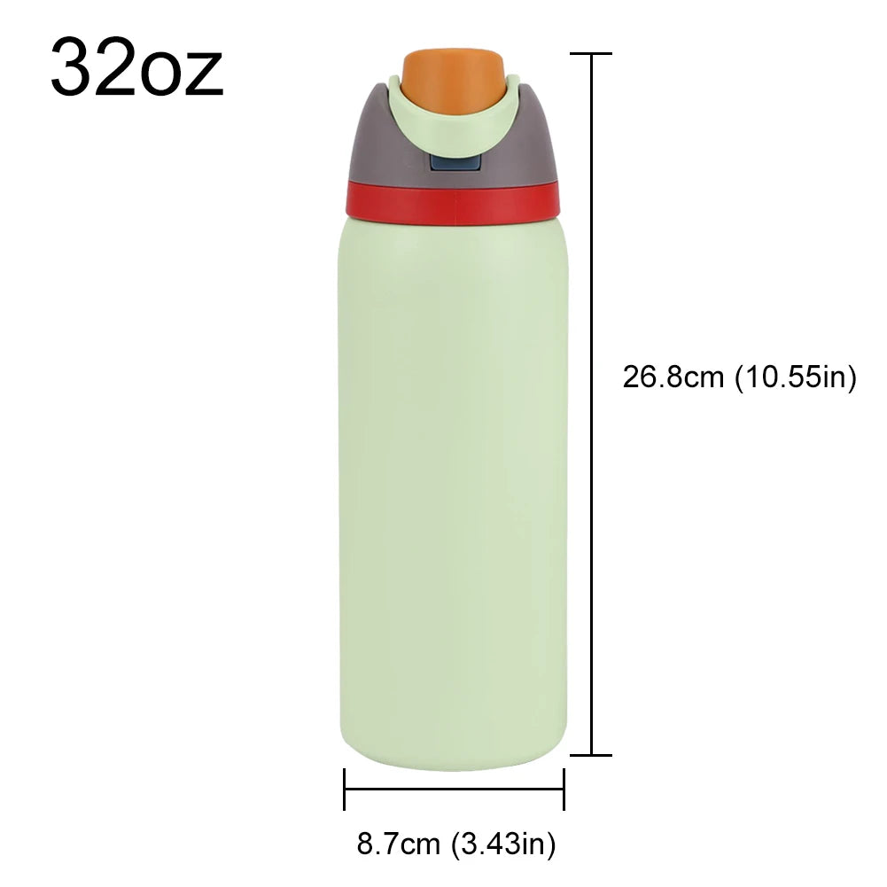 16–32oz Stainless Steel Insulated Sports Water Bottle