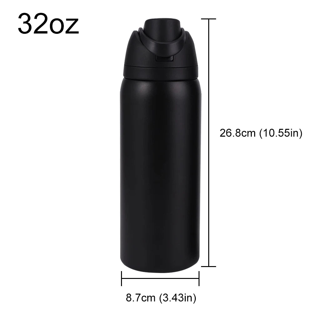 16–32oz Stainless Steel Insulated Sports Water Bottle