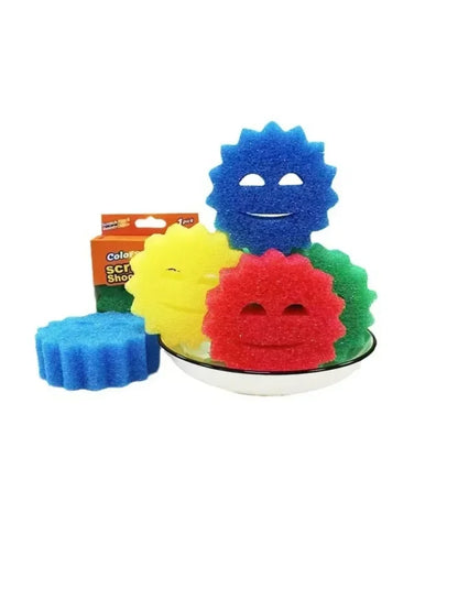 Reusable Smiley Face Dish Sponge