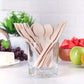 100pcs Disposable Wooden Spoons, Knives & Forks