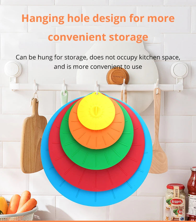 5pcs Eco-Friendly Reusable Food Storage Covers