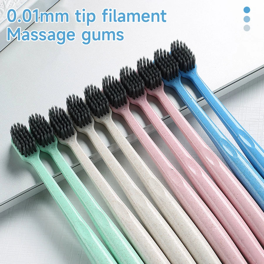 10-Pack Eco-Friendly Biodegradable Toothbrushes