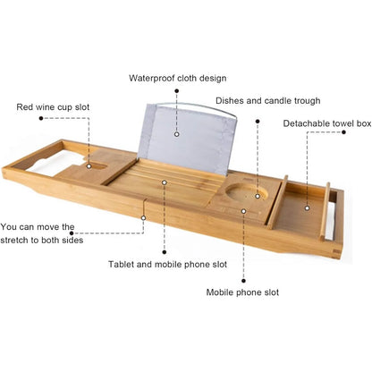 Bamboo Bathtub Caddy Tray