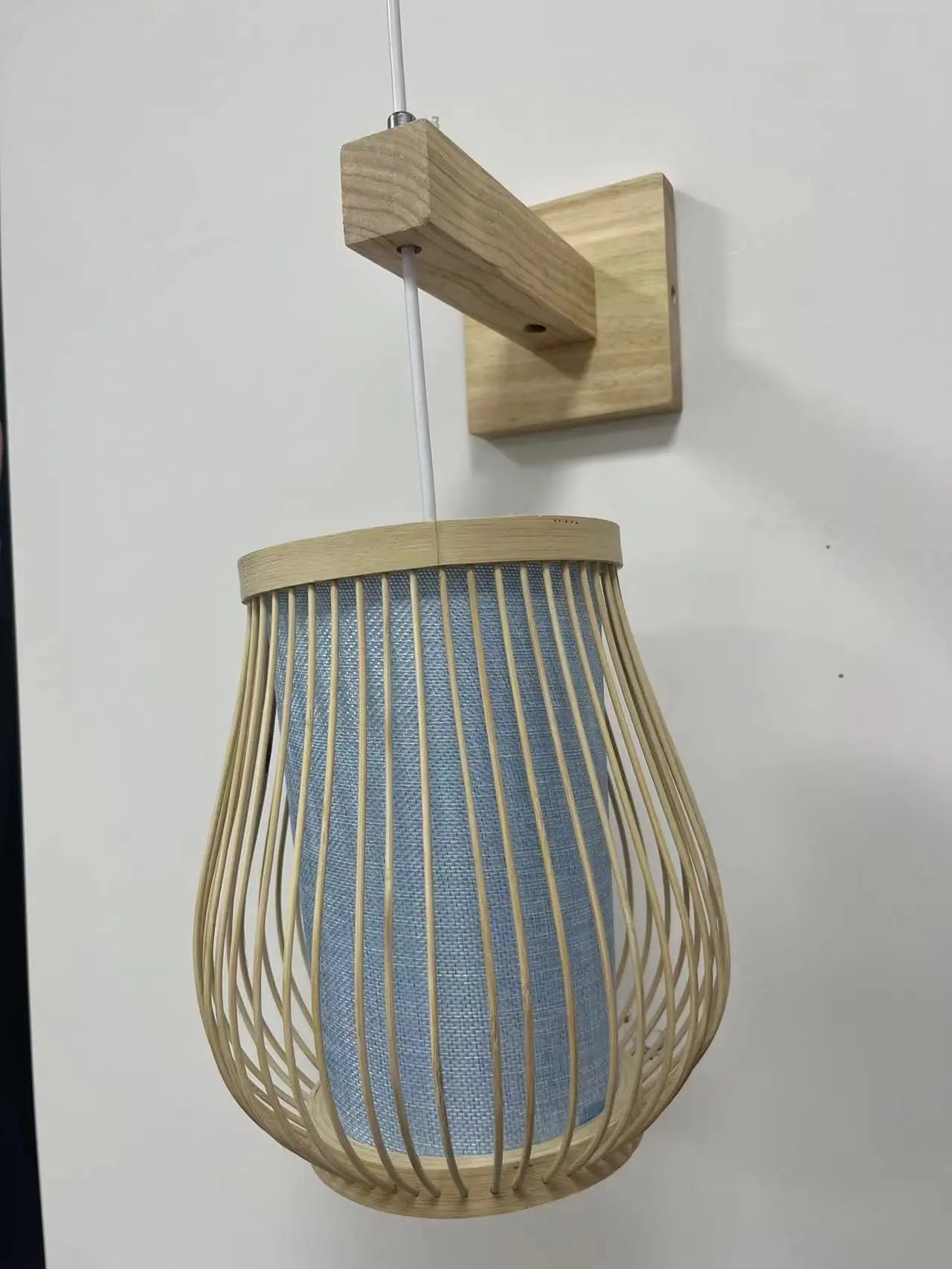 Bamboo Rattan Pendant Light – Handwoven Hanging Ceiling Lamp