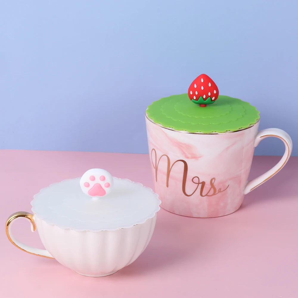 10cm Cute Cartoon Silicone Suction Cup Cover