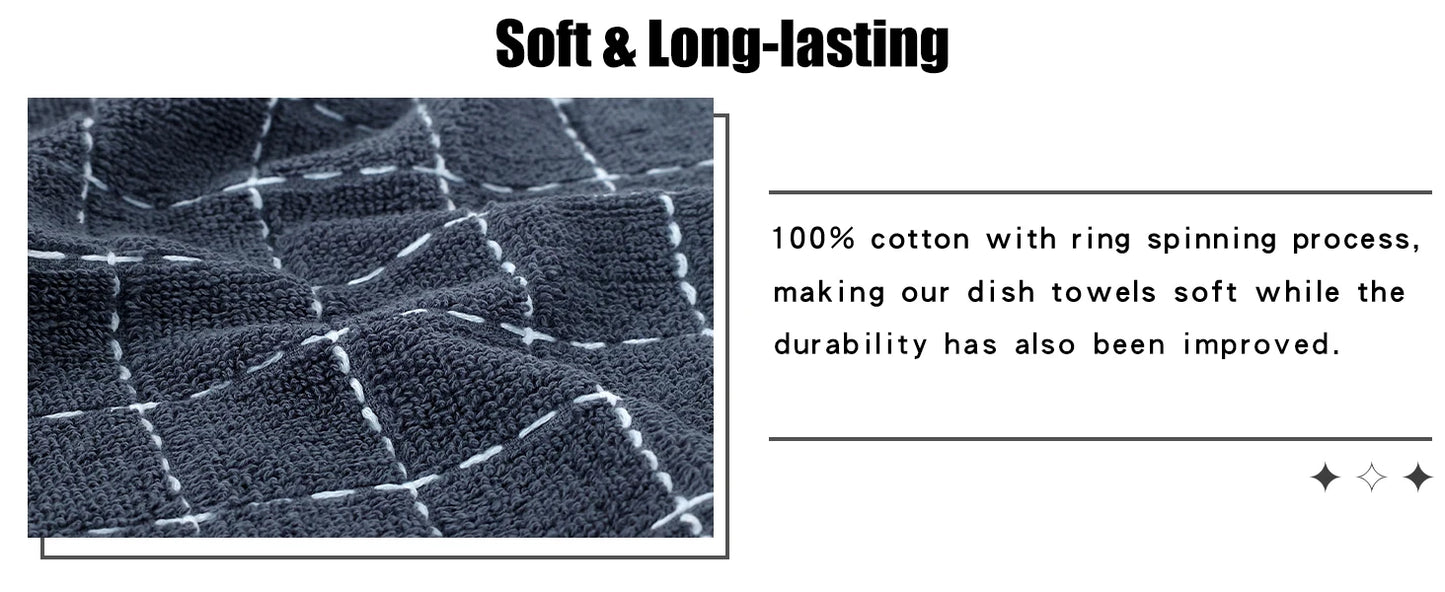Olanly 100% Cotton Kitchen Towels