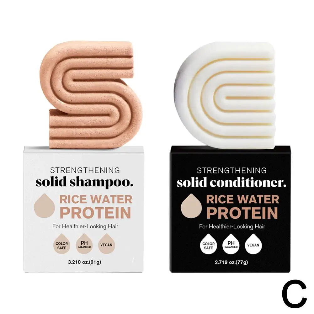 Rice Shampoo Bar – Natural Hair Soap for Scalp Massage & Repair