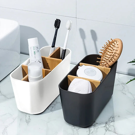 Bamboo Toothbrush & Razor Holder
