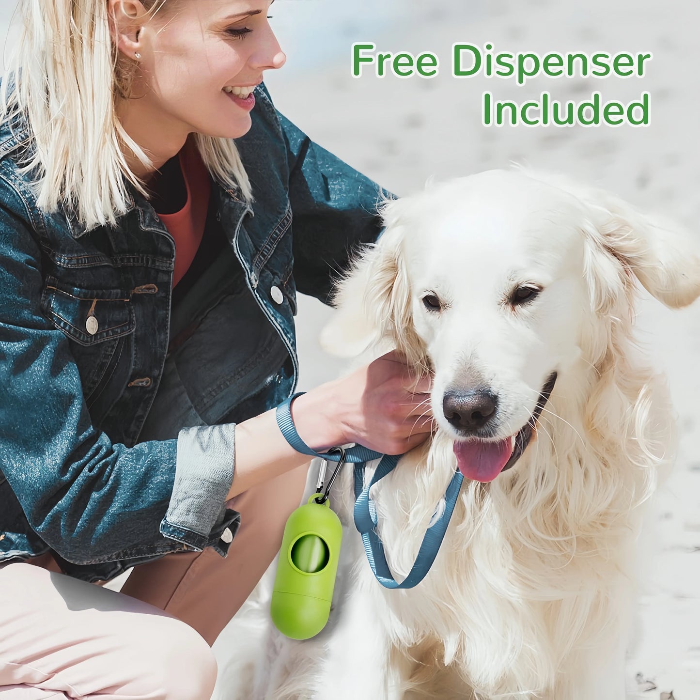 EPI Biodegradable Dog Poop Bags – Eco-Friendly Waste Bags with Dispenser