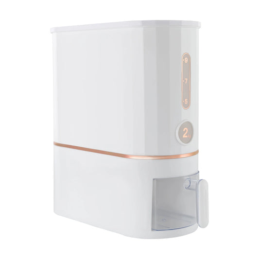 22lbs Slim Transparent Cereal Dispenser with Sloping Bottom