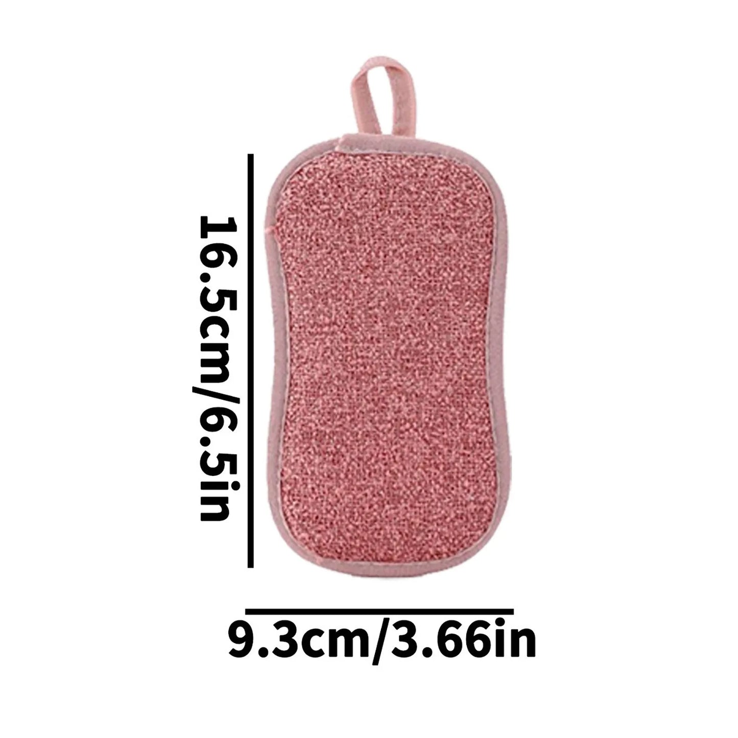 Reusable Double-Sided Microfiber Sponge