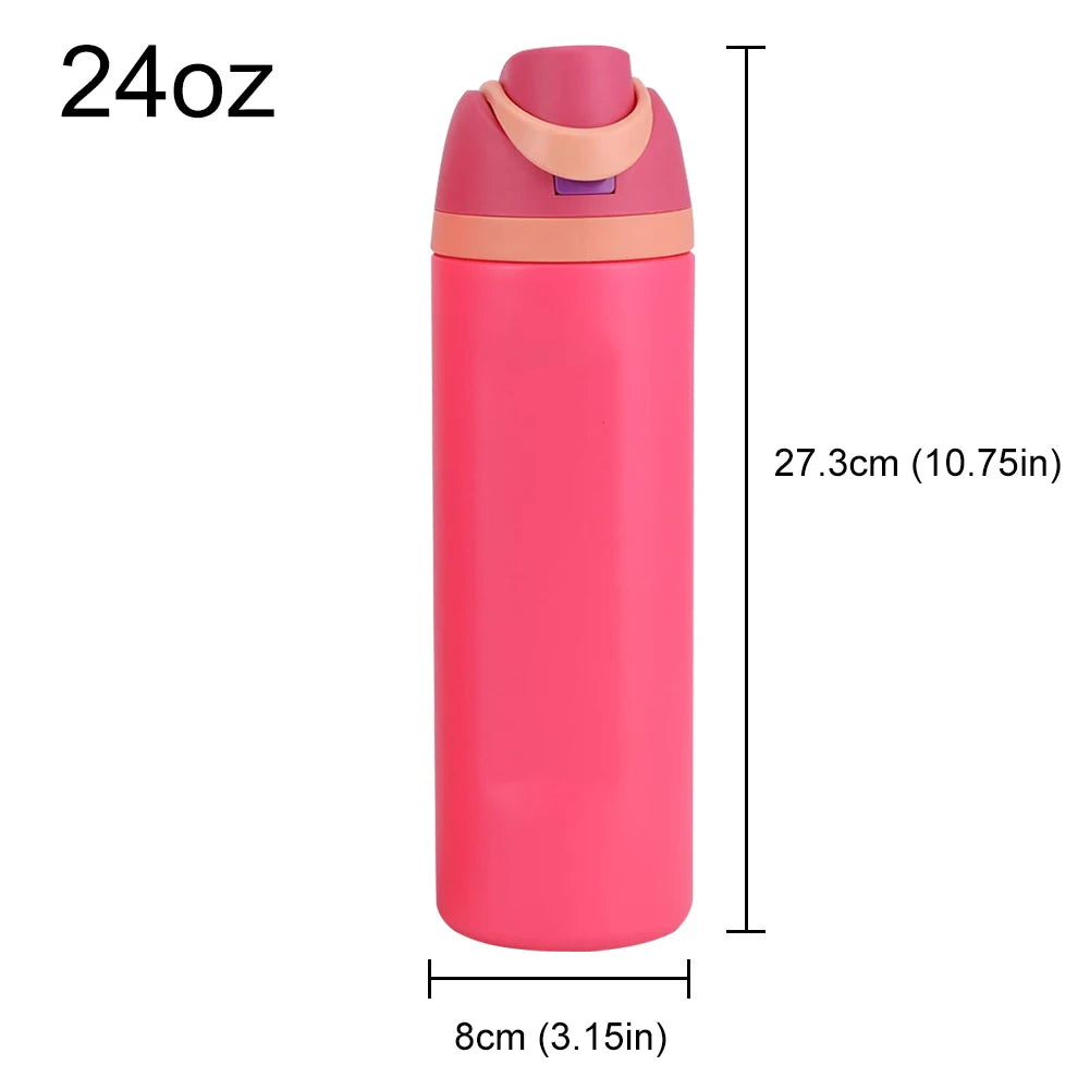 16–32oz Stainless Steel Insulated Sports Water Bottle