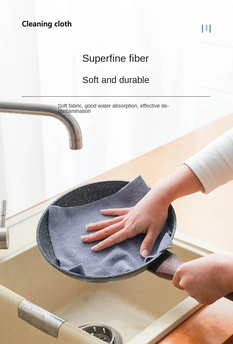 Reusable Microfiber Cleaning Wipe Roll – 20 Sheets