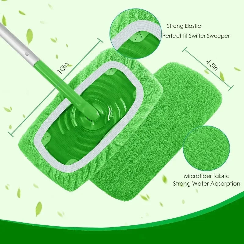 Reusable Microfiber Mop Pads