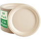 25–50 Pack Compostable Paper Plates – 9" & 7" Heavy-Duty Sugarcane Plates